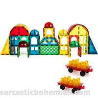 Magnetic Stick N Stack Award Winning 100 Piece Deluxe Shape Set Including 17 Different Shapes B00PX699I0